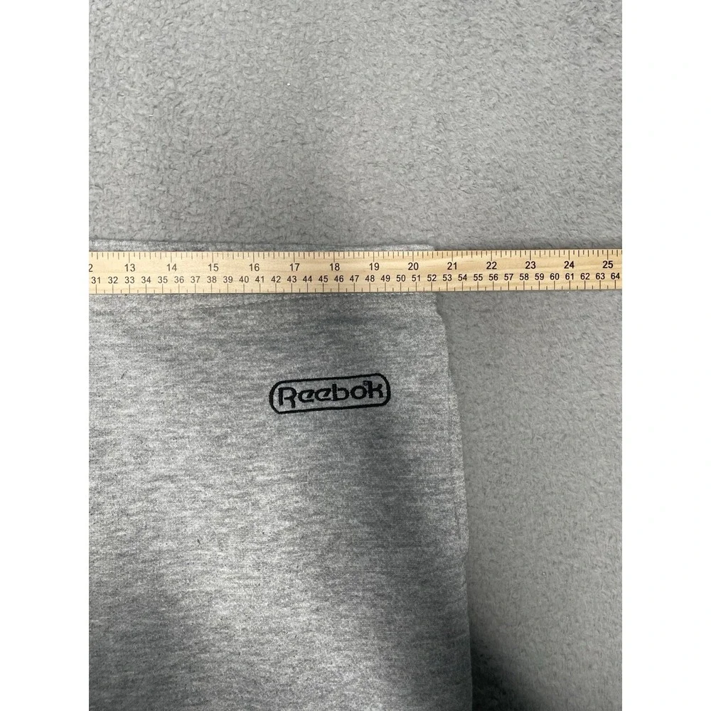 Vintage Reebok Sport Grey Sweatpants Mens‎ Large 1/4 Bottom Zip Loose Fit Active